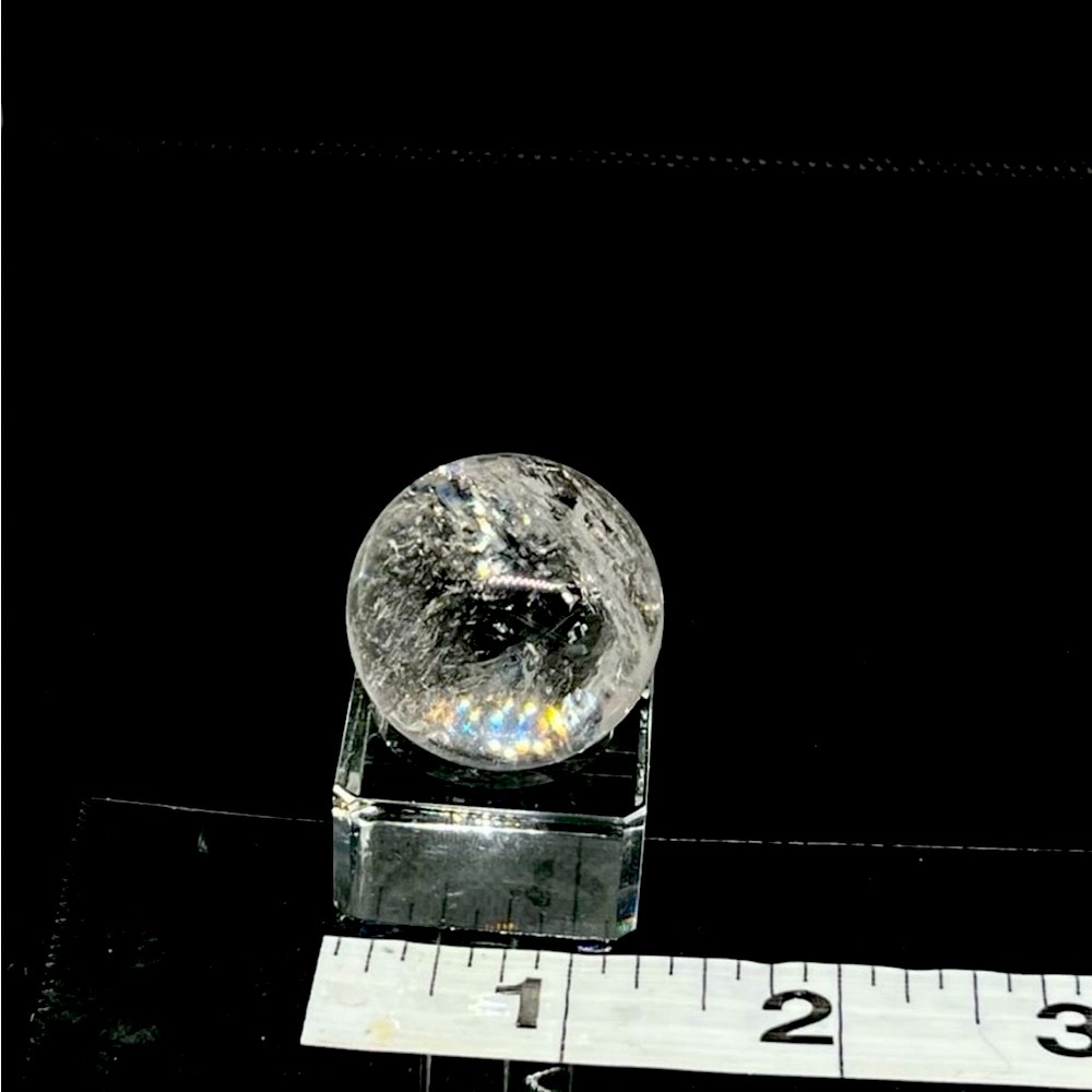 Clear Quartz Crystal Sphere with Stand